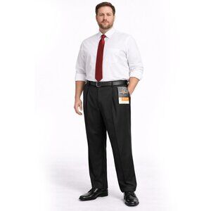 Van Heusen Men’s Big & Tall Black Dress Pants - Size 44 x 30 - NWT $80